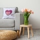 preview thumbnail 18 of 19, Hearts With Outlines Valentines Day Accent Pillow