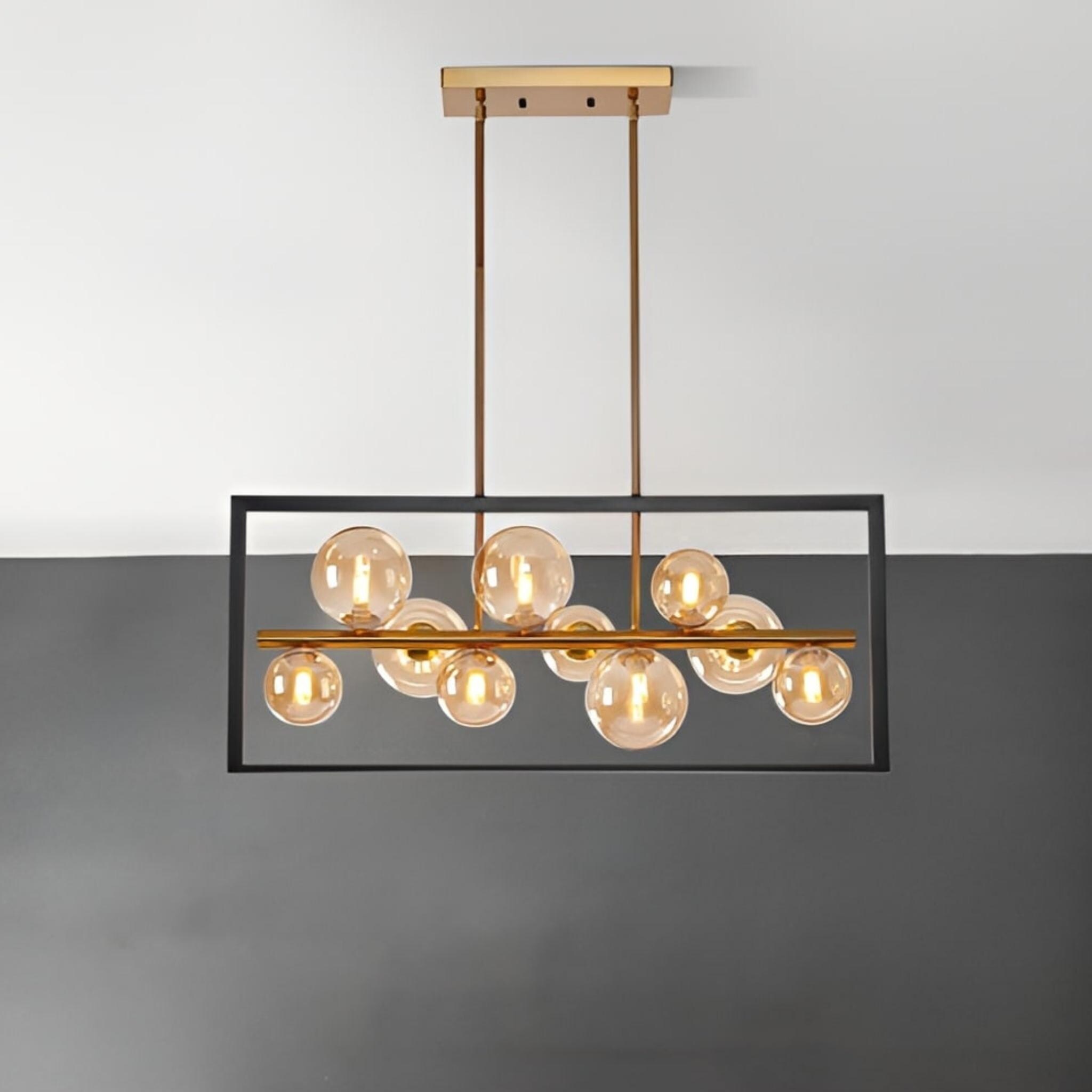 Futuristic pendant light top