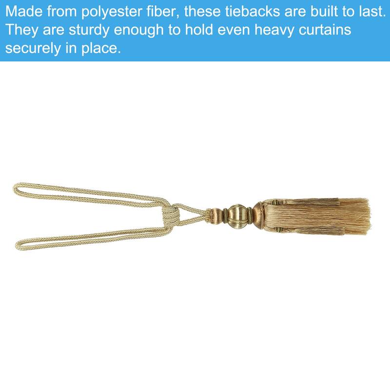 2 Pack Handmade Curtain Tiebacks Home Office Decorative