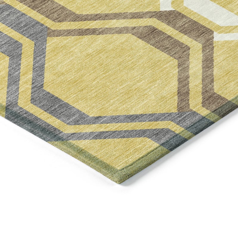 Machine Washable Indoor/ Outdoor Contemporary Dimensions Chantille Rug