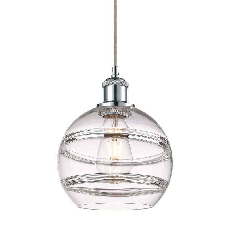Innovations Lighting 516-1P-10-8 Rochester Pendant Rochester 8" Wide - Polished Chrome / Clear