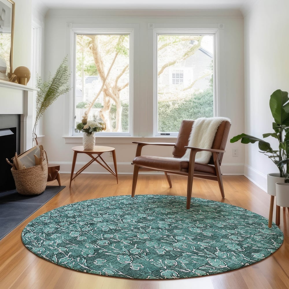 Premium Washable Super Soft Floral Contemporary Mayfield Rug