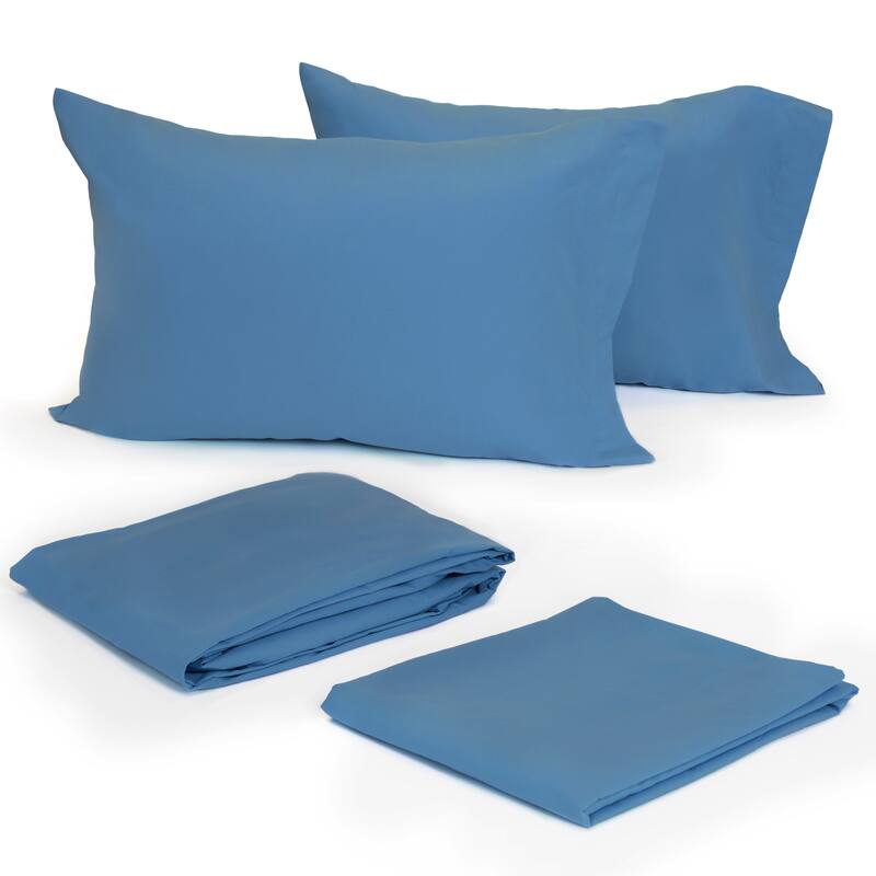 Modern Living Solid Bed Sheet Set or Pillow Cases
