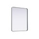 preview thumbnail 1 of 9, Elegant Lighting MR8A3036 Remy 30"W x 36"H Rectangular Flat Medium Silver