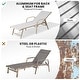 preview thumbnail 63 of 72, Outdoor Patio Lounger Aluminum Adjustable Chaise Lounge Chairs with Arms (Set of 2/4) - See Picture