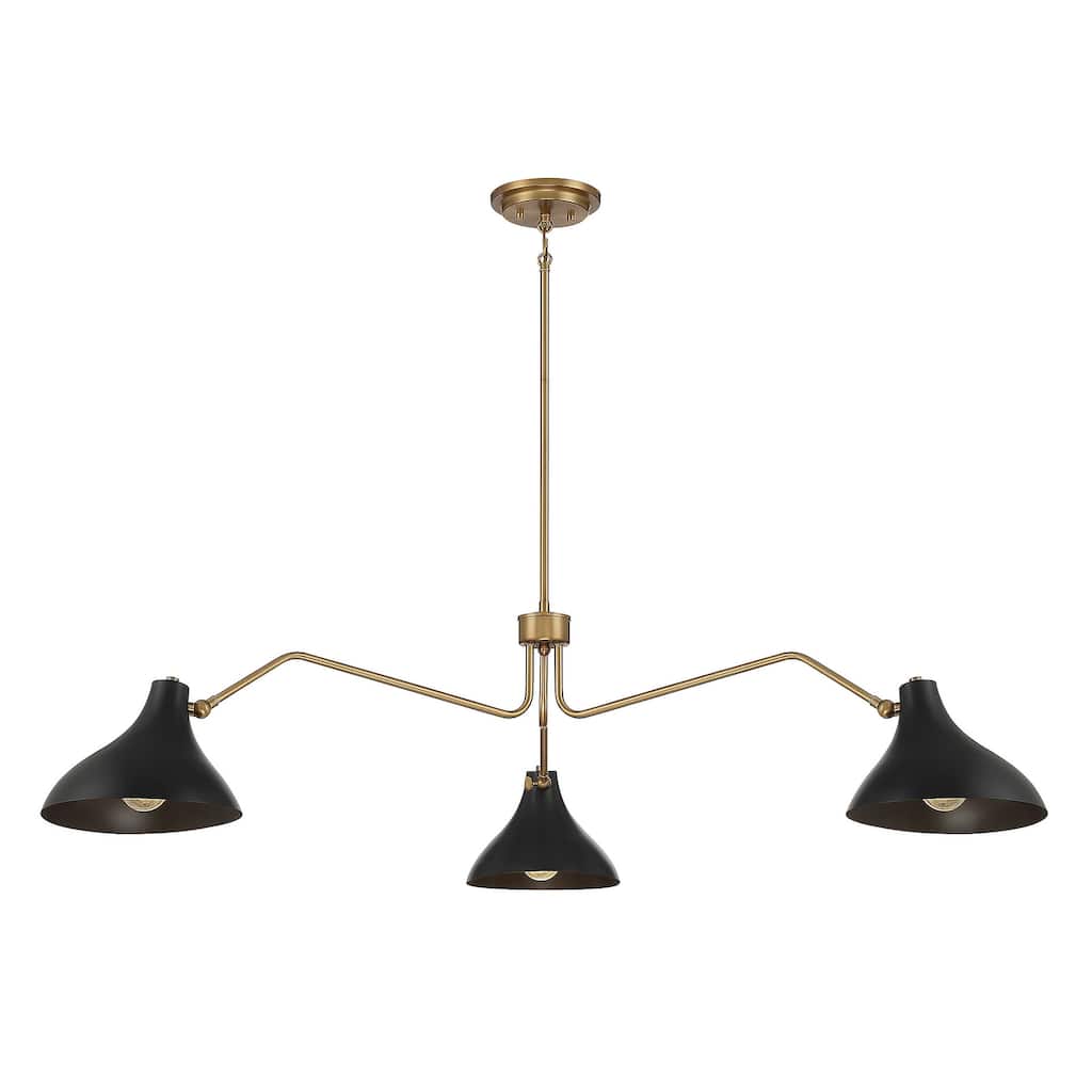 Bellevue SH7019 3 Light 55" Wide Chandelier