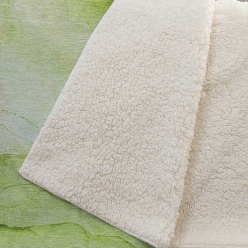 Premium Machine Washable Modern Abstract Sherpa Throw Blanket