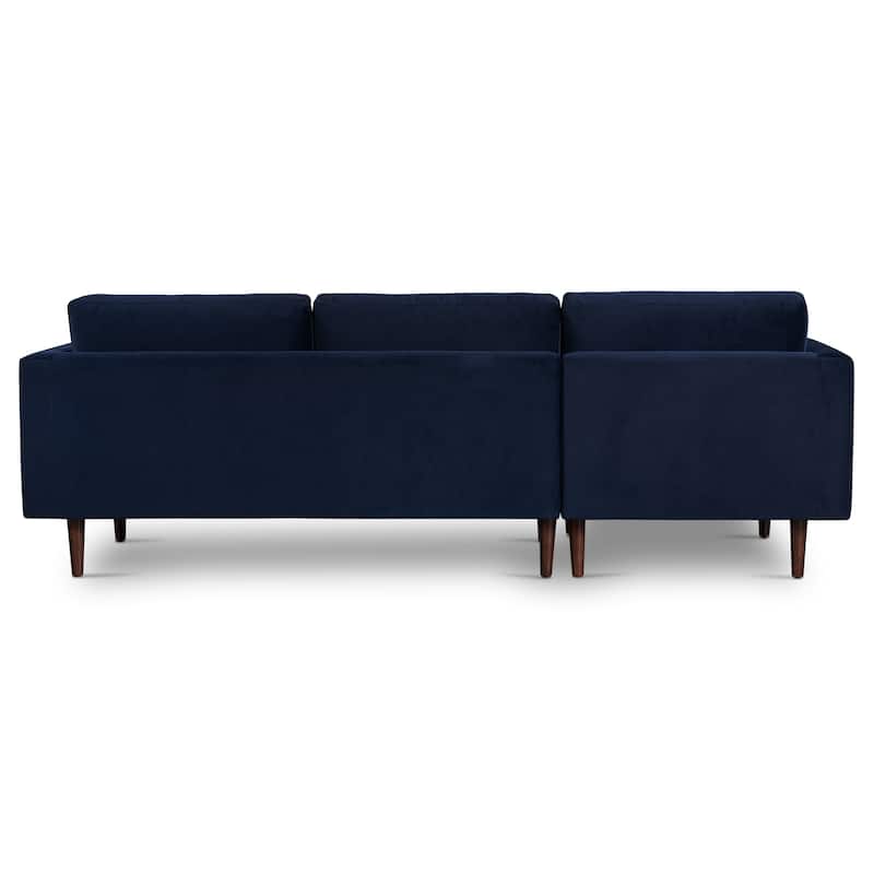 Poly and Bark Napa Fabric Left Sectional Sofa