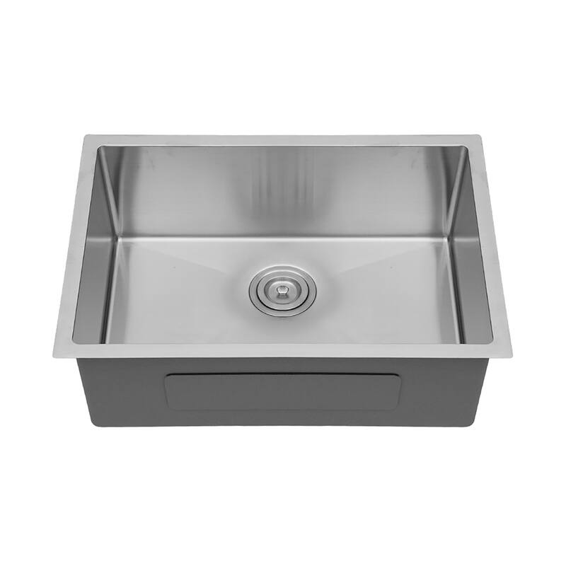 27" W x 18" D 16 Gauge Stainless Steel Single Bowl Kitchen Sink - 27" x 18"