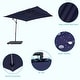 preview thumbnail 35 of 36, 8.2 x 8.2 Ft Patio Offset Umbrella w/Steel Frame and Angle Adjustment