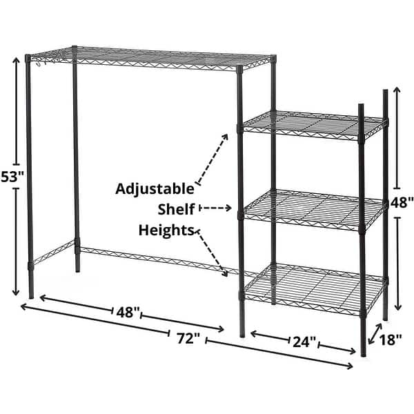 The Shelf Supreme Adjustable Shelving Black On Sale Bed Bath