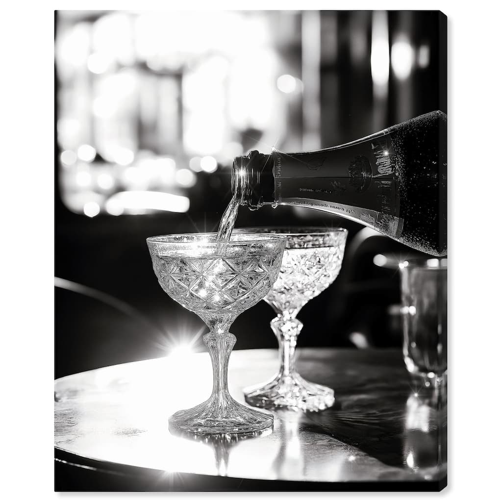 Sparkling in Monochrome I Canvas by Art Remedy, Gallery Wrapped