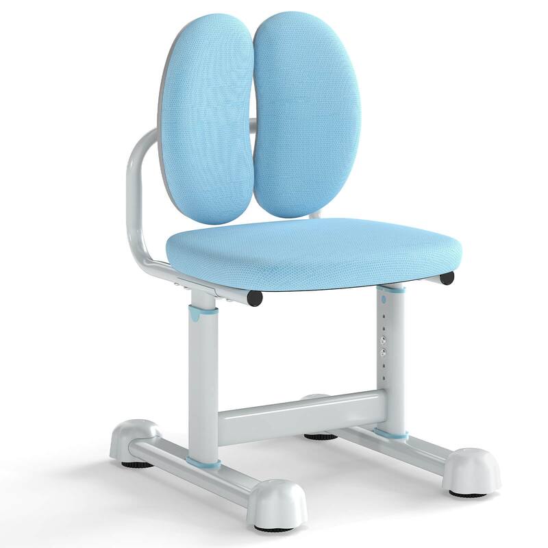 Costway Kids Desk Chair with Double Back Support Adjustable Height - See Details - Blue