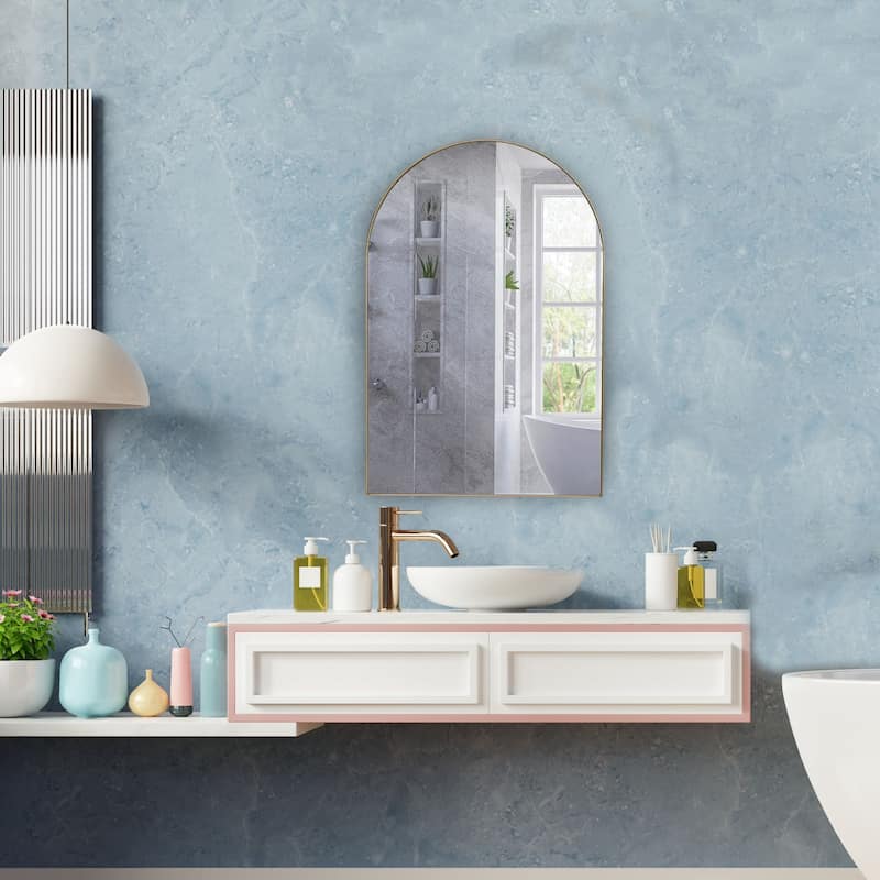 Modern & Contemporary Full Length Mirror - 36x24 - Gold