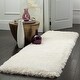 preview thumbnail 11 of 86, SAFAVIEH Bahija Handmade Luxe Shaggy 3 inch-thick Area Rug 2'3" x 10'  Runner - Ivory