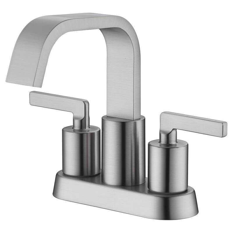 Ultra Faucets Ardua Collection Two-Handle 4" Centerset Lavatory Faucet - Spot Resist Brushed Nickel UF46819
