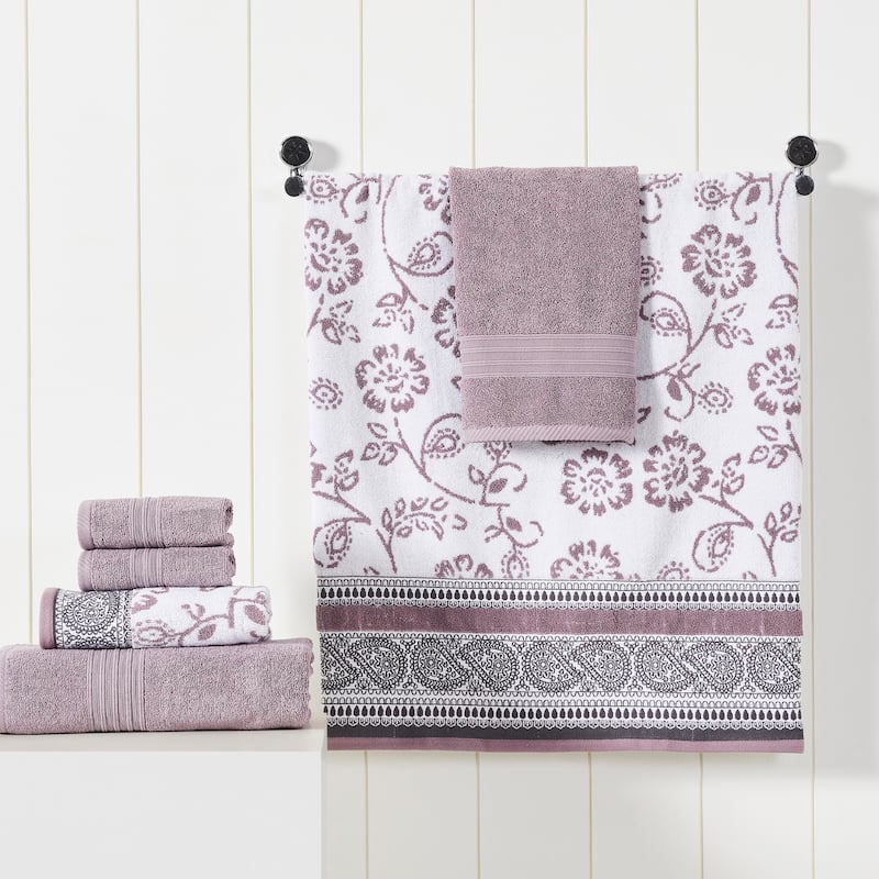 Modern Threads Ophelia 6-Piece Yarn Dyed Jacquard Towel Set