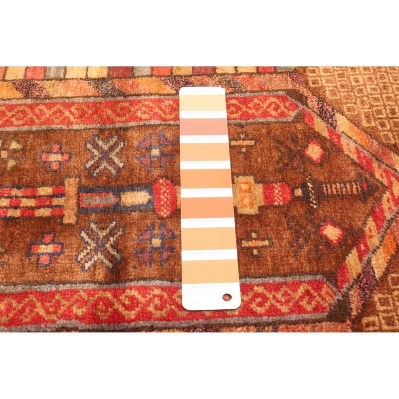 ECARPETGALLERY Hand-knotted Teimani Brown Wool Rug - 2'7 x 4'5