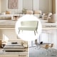 preview thumbnail 74 of 114, HULALA HOME Monica Modern Velvet Curved Tufted Back Loveseat with Metal Tapered Legs