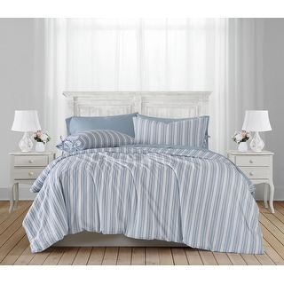 The Farmhouse by Rachel Ashwell Wide Ticking Stripe 3 Piece Duvet Cover Set