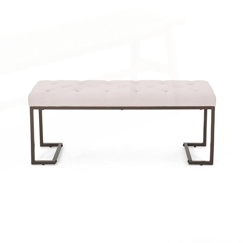 Sophisticated Upholstered Button Tufted Bench for Stylish Interiors