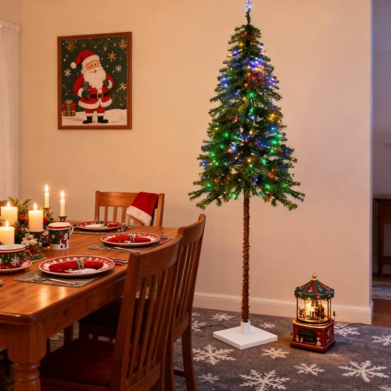 6FT Intdoor Artificial Pencil Shape Christmas Trees