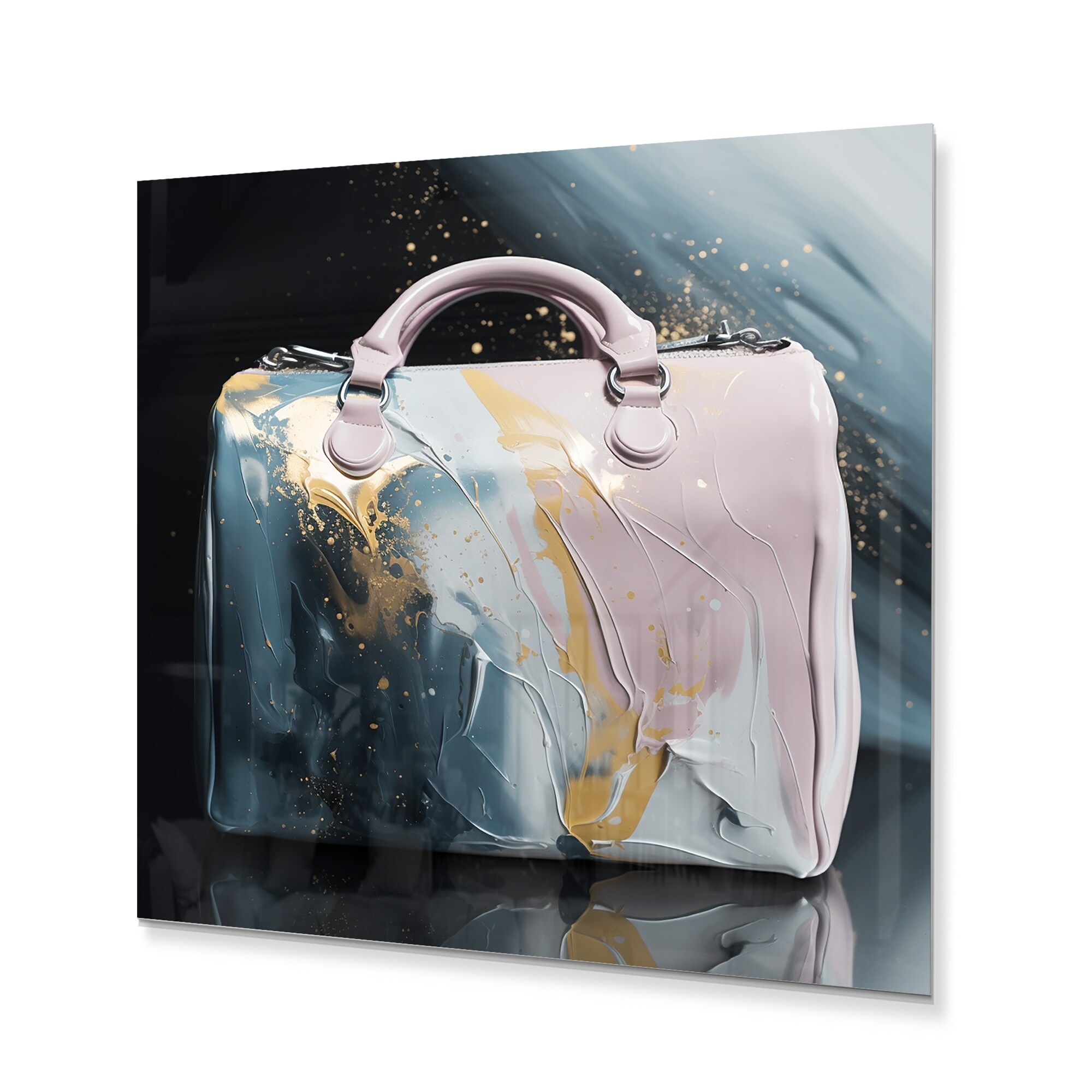 Designart Pink Luxury Handbags II Fashion Metal Round Wall Art - Bed Bath  & Beyond - 38055788