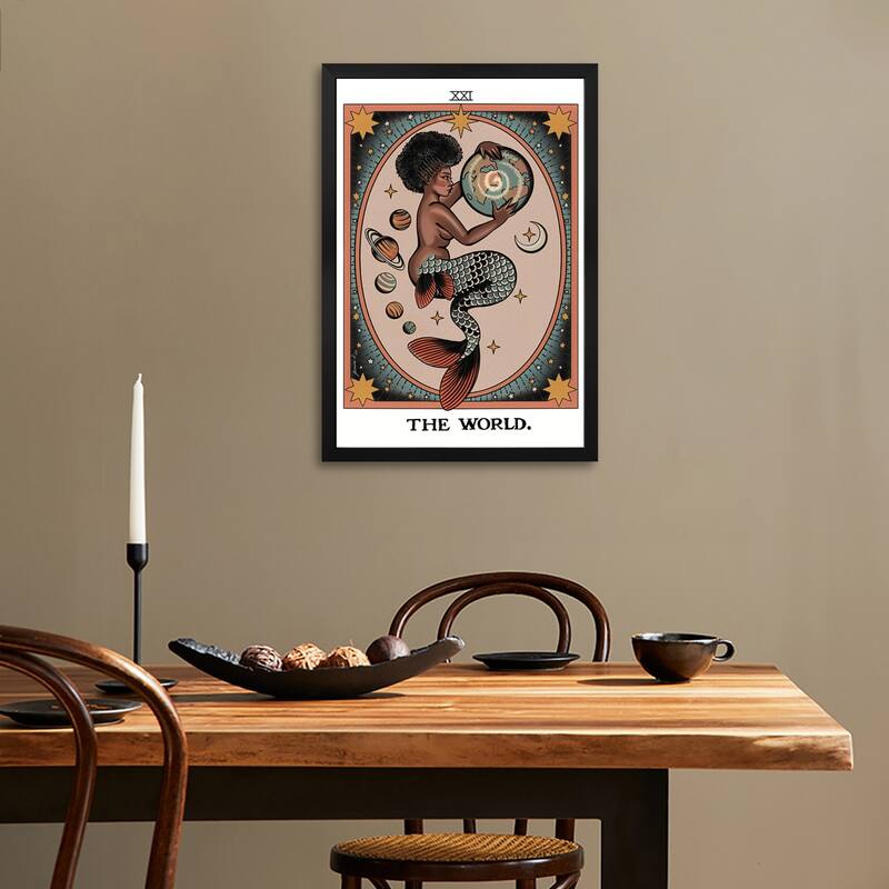 The World Premium Framed Poster by Jessica O.