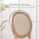 preview thumbnail 34 of 38, 2pc Oval Side Chairs with Round Hollow Back & Solid Wood Legs