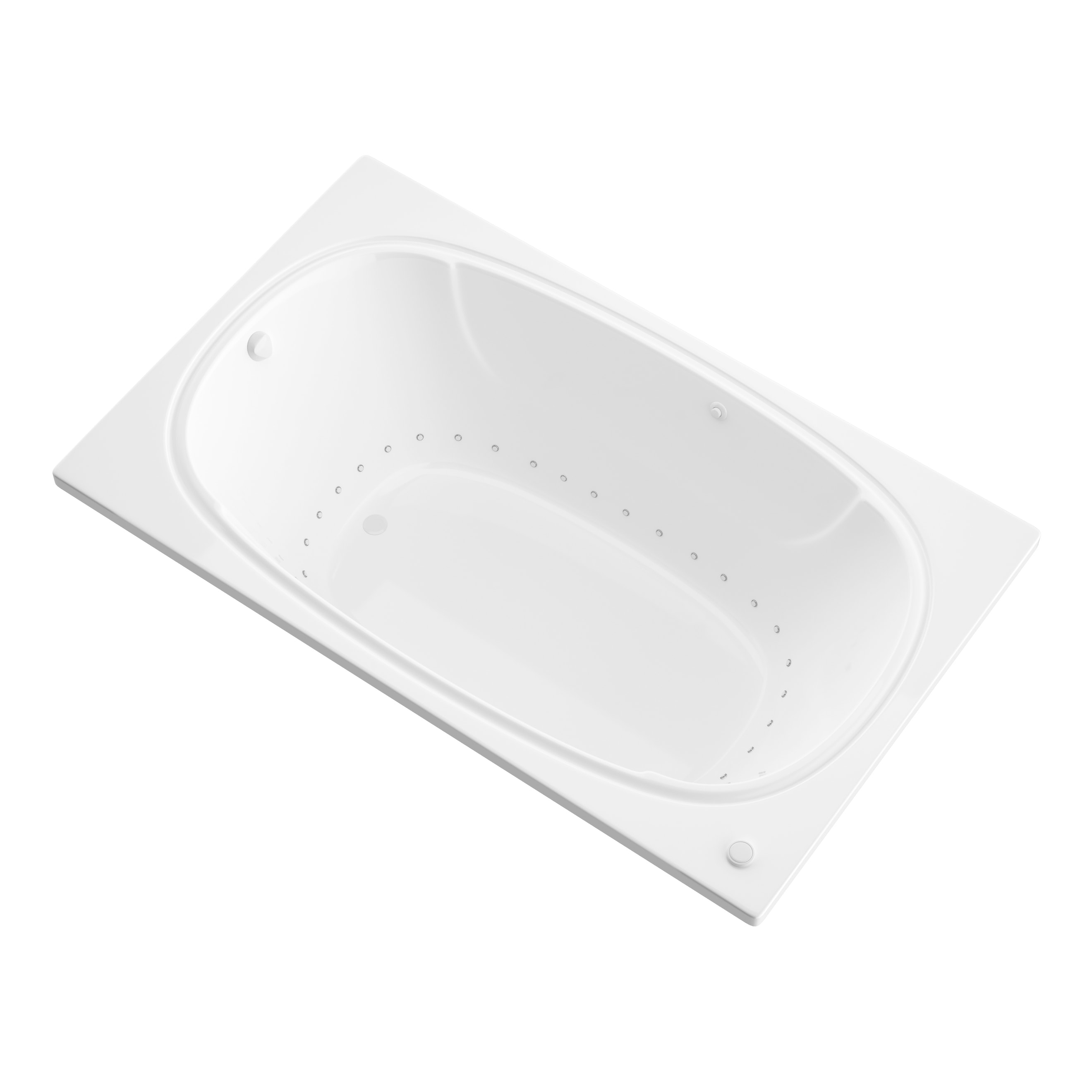 Atlantis Whirlpools Charleston 48 x 72 Rectangular Air Jetted Bathtub in White