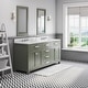preview thumbnail 3 of 12, Madison Carrara White Marble Countertop Vanity with Mirror and Faucet