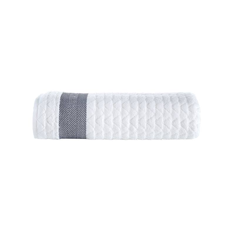 Brooks Brothers Herringbone Bath Sheet - White