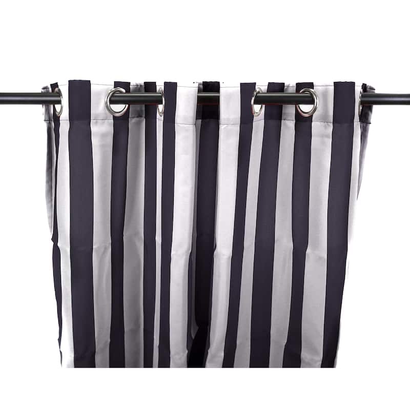 54" x 84" Solid Grommet Semi-Sheer Outdoor Curtain Panel - 54X84