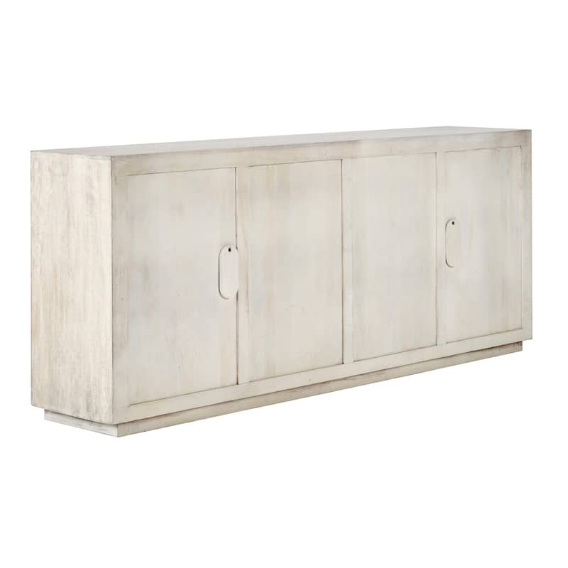 Classic Home Apollo 84" Mango Wood Sideboard in Whitewash