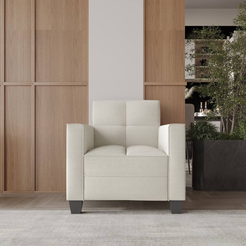 CraftPorch Chic Modern Linen Upholstered Chair