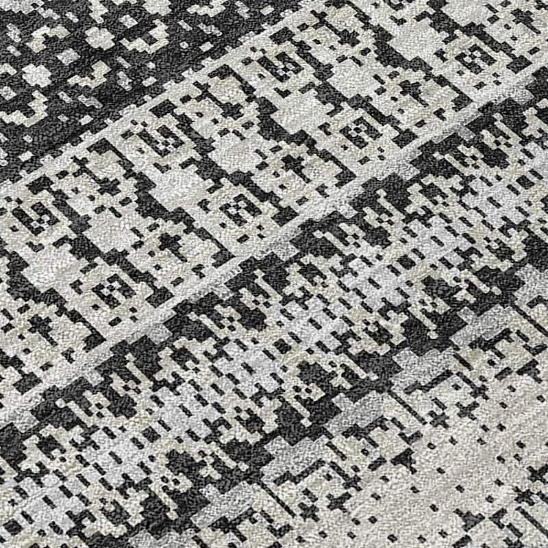 HomeRoots Striped Transitional Rectangle Outdoor Rug