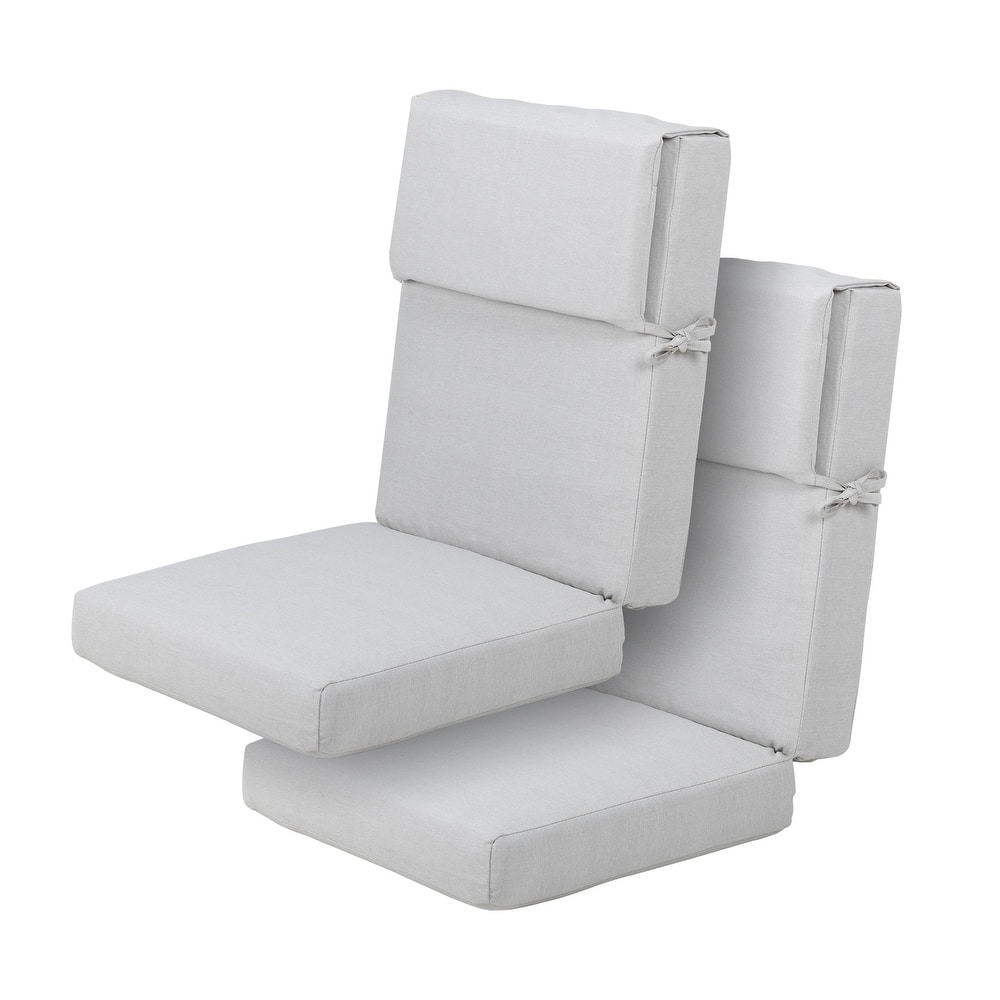 Aoodor Patio High Back Chair Cushions Set of 2