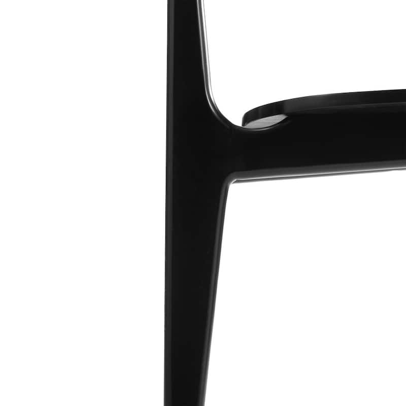 Set of 2 Commercial Solid Wood Dining Chair with Curved Backrest - 17.25"W x 20.75"D x 33.25"H