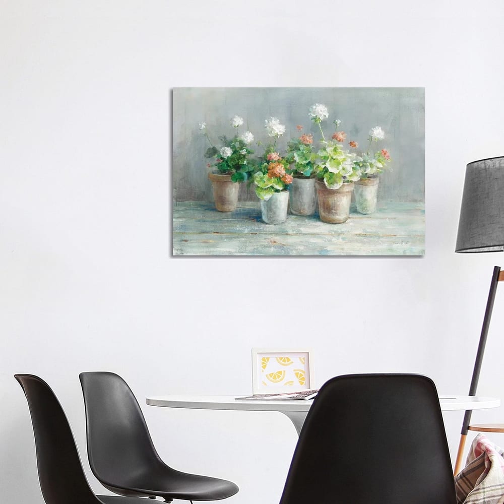 iCanvas "Farmhouse Geraniums" by Danhui Nai Canvas Print