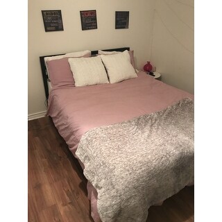 All Natural Prewashed Yarn Dye Cotton Chambray Duvet Cover Set - Luxurous Soft, Wrinkled Look, Eco-Friendly Package