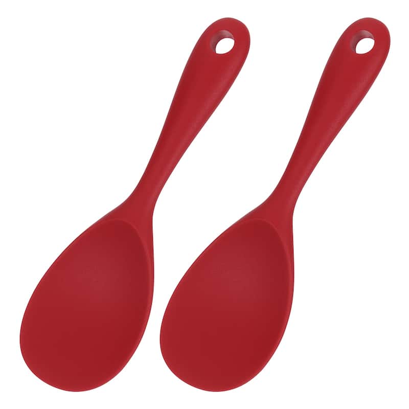 2 Pack Rice Spoon Silicone Rice Paddle Rice Spatula Rice Paddle