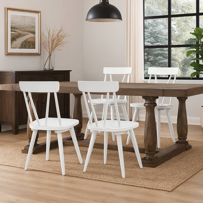 Windsor 17.4" Wide Wooden Dining Chairs