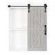 preview thumbnail 54 of 57, Kate and Laurel Cates Decorative Wood Cabinet with Sliding Barn Door - 22x28