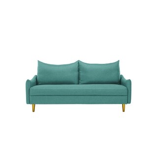 Light Green Modern 67" Loveseat Sofa with High-Density Foam and Heavy-Duty Metal Frame for Small Space
