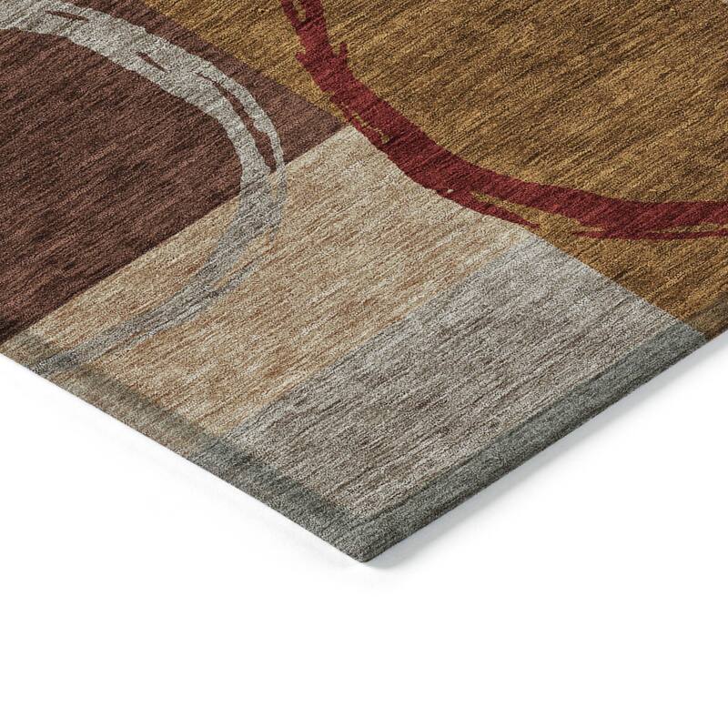 HomeRoots Geometric Modern Rectangle Outdoor Rug
