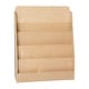 preview thumbnail 4 of 10, Commercial 4 Shelf Birch and Poplar Plywood Book Display Stand for Kids