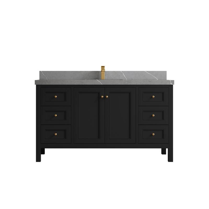 Willow Collections 60 in. W x 22 in. D Nashville Single Sink Bathroom Vanity with Countertop