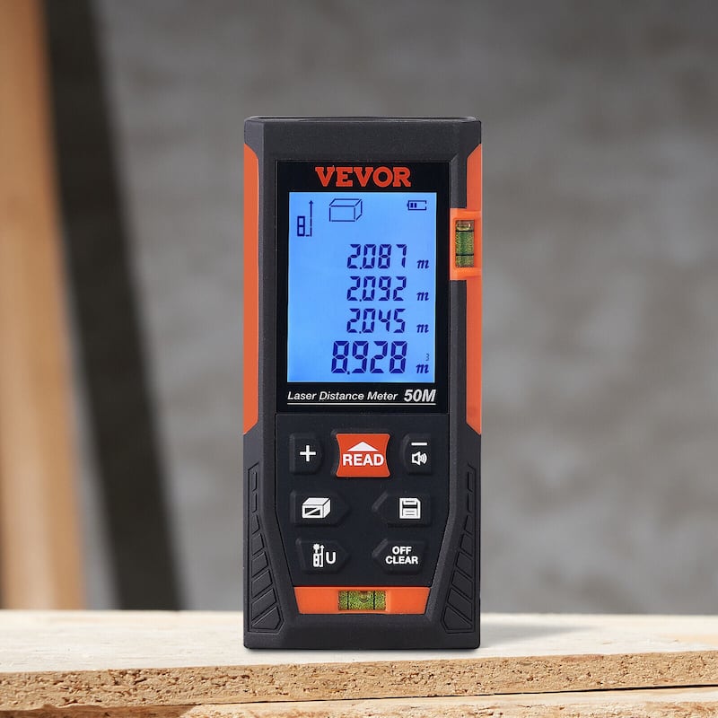 VEVOR Handheld Digital Laser Point Distance Meter Measure Tape Range ...