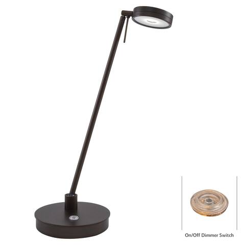 Kovacs 1 Light LED Desk Lamp in Copper Bronze Patina from the George's
