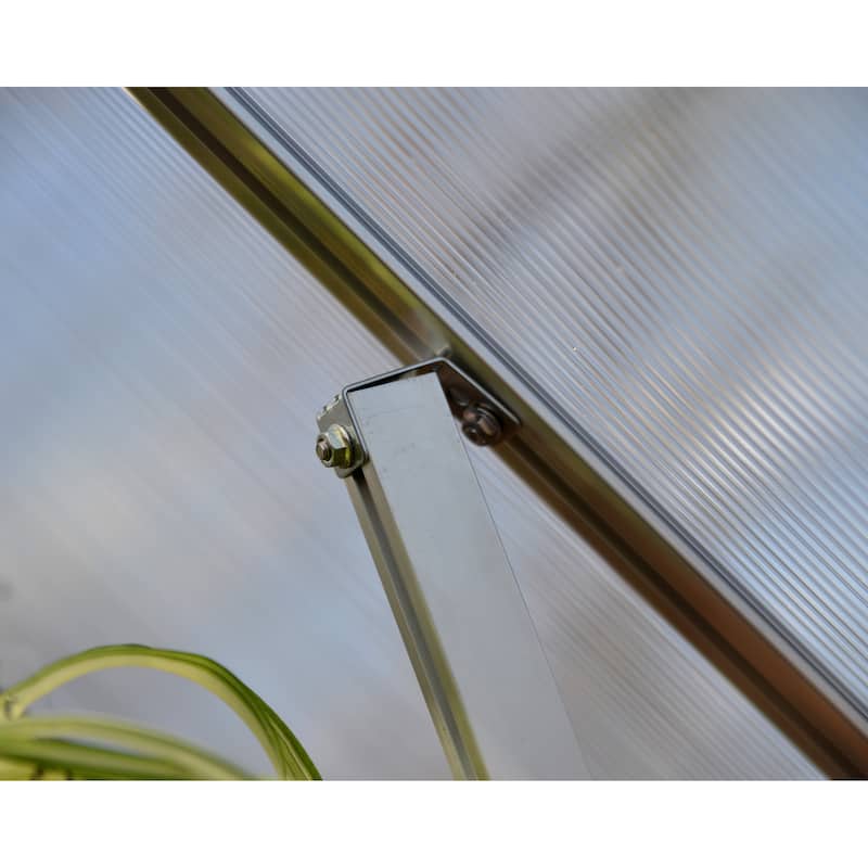 Hybrid 6 ft. Silver/Clear DIY Greenhouse Kit